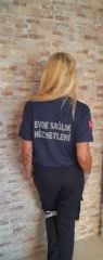 Sıfır yaka Comfort  Evde Sağlık (Lacivert)