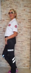 Polo yaka Lakost Evde Sağlık (Beyaz)