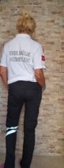 Polo yaka Lakost Evde Sağlık (Beyaz)