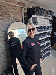 112 Acil Sağlık Sıfır Yaka Sweat (Siyah)puf baskı