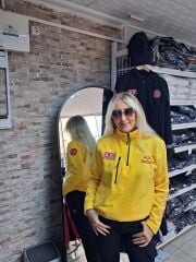 112 Acil Sağlık Yarım Fermuarlı Balıkçı Sweat (Sarı)