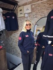 112 Acil Sağlık Yarım Fermuarlı Balıkçı Sweat lacivert