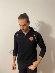 112 Lacivert Fermuarlı Sweat (Reglan Kol)