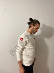 112 Acil Sağlık Sıfır Yaka Sweat (Beyaz)