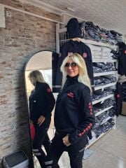 112 Acil Sağlık Yarım Fermuarlı Balıkçı Sweat (siyah)