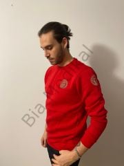 112 Acil Sağlık Sıfır Yaka Sweat (Kırmızı)