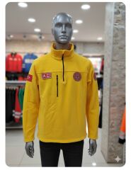 112 Acil Sağlık Yarım Fermuarlı Balıkçı Sweat (Sarı)armalı