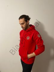 112 Acil Sağlık Kapşonlu Sweat (Kırmızı)