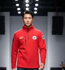 Paramedik Yarım Fermuarlı Balıkçı Sweat (Kırmızı)