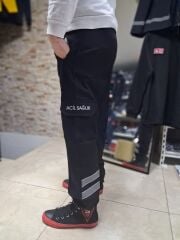 Acil Sağlık SİYAH LİKRALI Dört Mevsim Pantolon