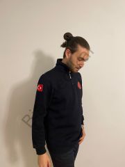 112 Acil Sağlık Yarım Fermuarlı Balıkçı Sweth (Lacivert)